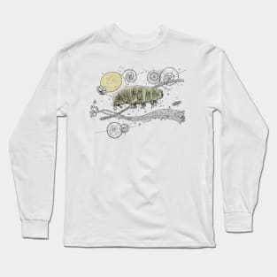 Tardigrade and Moon Doodle Long Sleeve T-Shirt